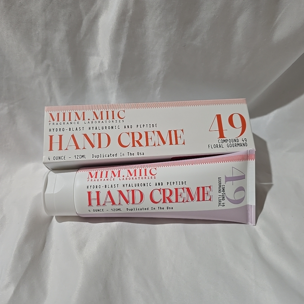 New & Sealed MIIM.MIIC Compound 49 Floral Gourmand Hand Cream 120ml